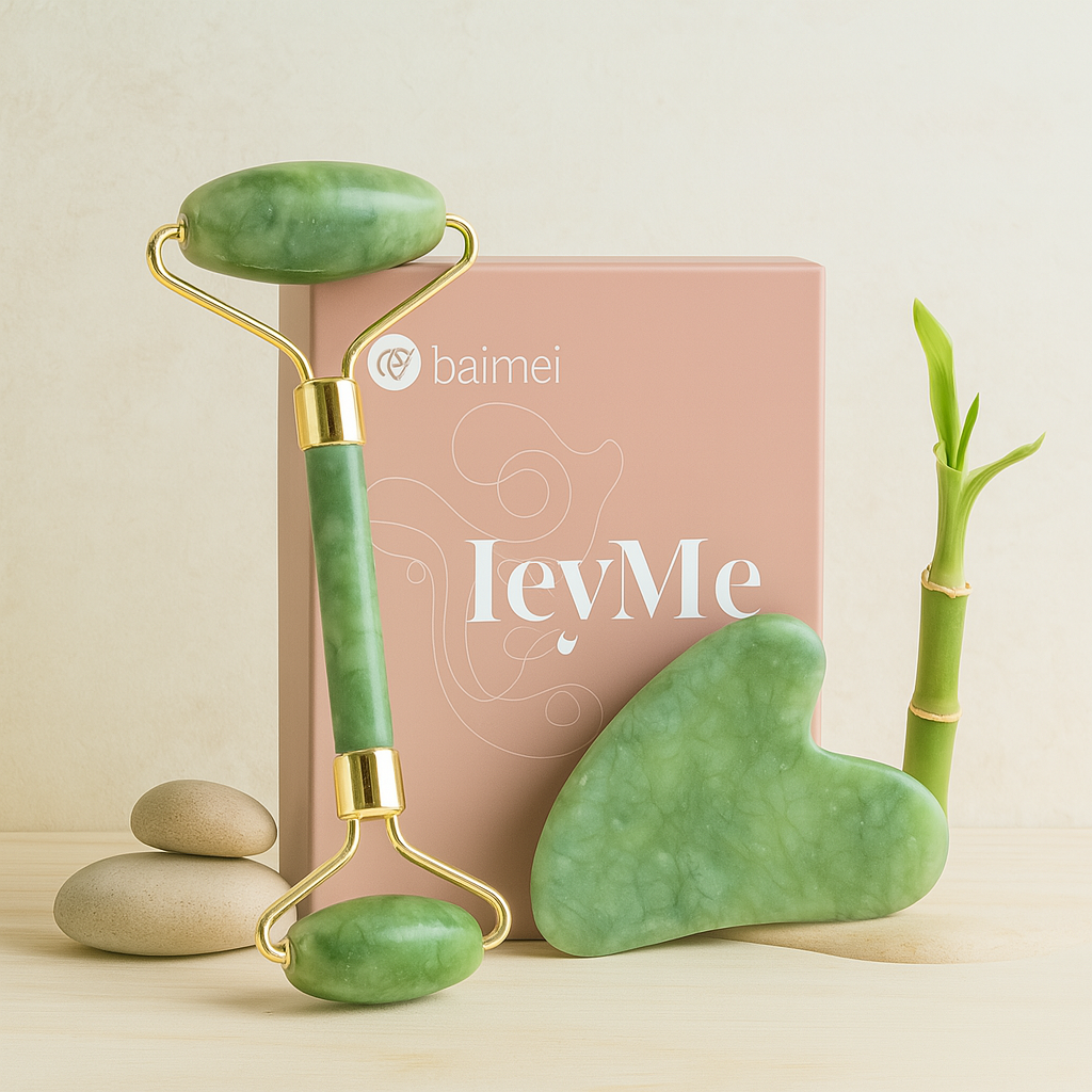 🌿 Rouleau de Jade & Gua Sha – Rituel Zen Beauté